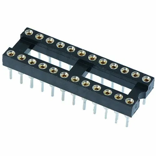 5 x 24 Pin DIP/DIL Turned pin IC Socket Connector 0.3" Pitch
