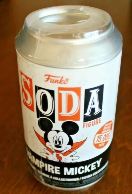 Funko SODA Disney VAMPIRE MICKEY MOUSE OPENED CAN 1 of 15,000