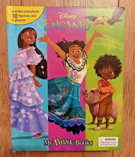 DISNEY ENCANTO ~ My Busy Book 10 Figurines, A Storybook + A PlayMat ...