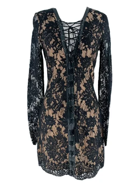 The Jetset Diaries Women's Black Lace The Ruins Long Sleeve Dress Size Small NEW