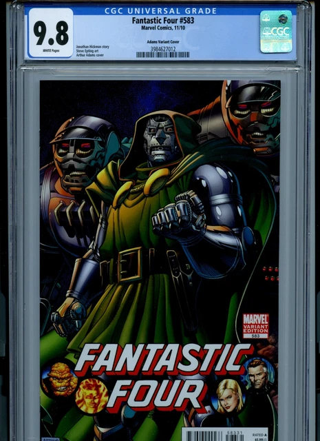 CGC 9.8 Fantastic Four #583 Arthur Adams Dr Doom Variant