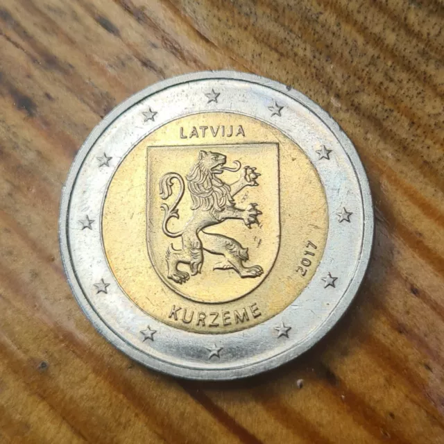 2017 Latvia Kurzeme 2 euro  commemorative coin