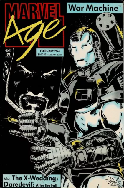 Marvel Age #133 Feb 1994 Daredevil War Machine X-Wedding Marvel Comic Book 1