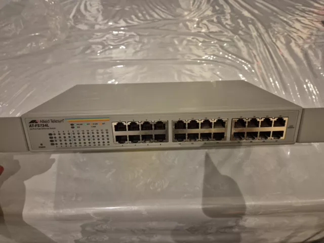 Allied Telesis AT-FS724L 10/100TX x 24 port unmanaged Eco-friendly Fast Ethernet