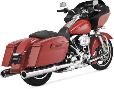 Vance &amp; Hines Hi Output Slip-Ons Chrome 16455 Fits 1995-2014 H-D Touring