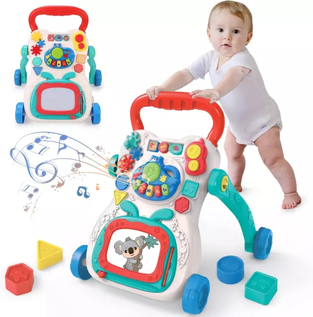 Qizebaby Qizebaby Sit-To-Stand Learning Walker，Toy for Babies 6 to 12 Months ...