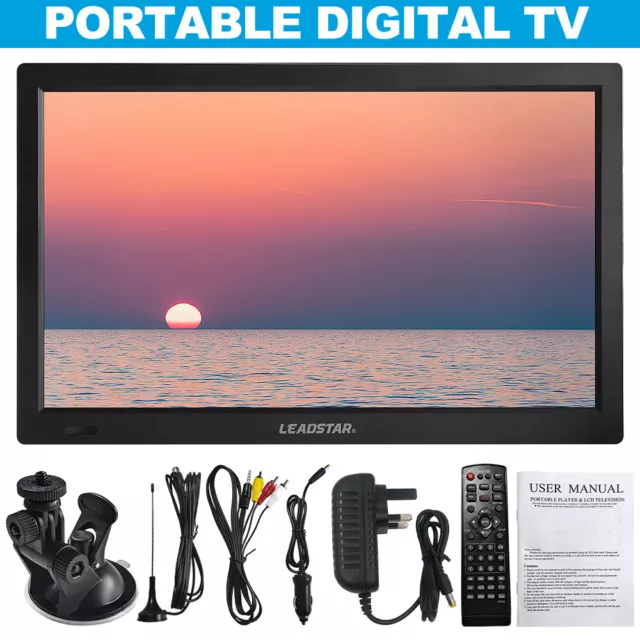 Digital Portable 1080P Ultra-HD TV Freeview HDMI Digital Television Car Player