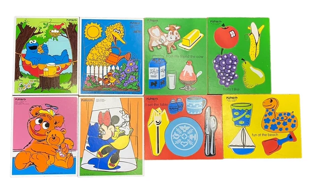Playskool wooden sales puzzles value