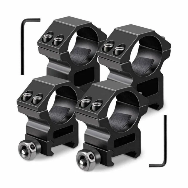 1/2 PACK PICATINNY/WEAVER Scope Rings High Profile For Scope Mount 1