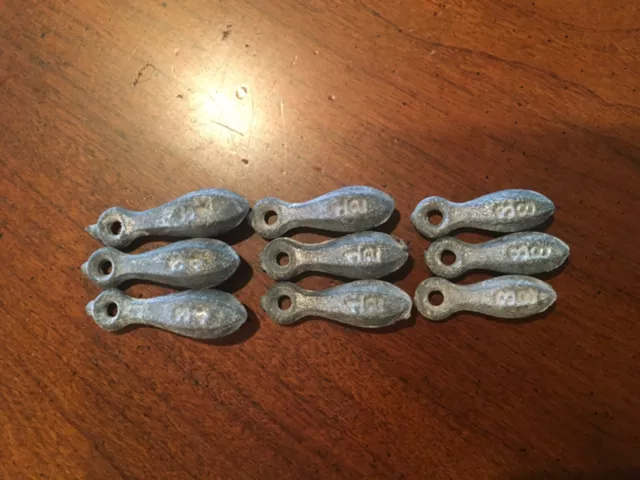 VINTAGE LOT OF 20 Assorted Lead Fishing Sinkers Weights 1 Lb 10 Oz Total  Weight $5.99 - PicClick