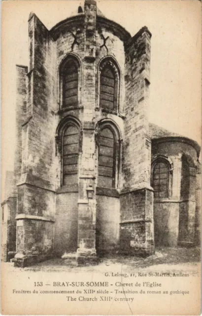 CPA BRAY-sur-SUM Chevet de lÉglise (17489)