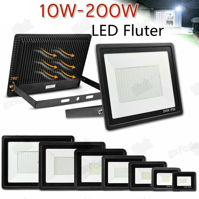 10W 30W 50W 100W 200W LED Fluter Strahler Flutlicht SMD Außen Scheinwerfer IP66