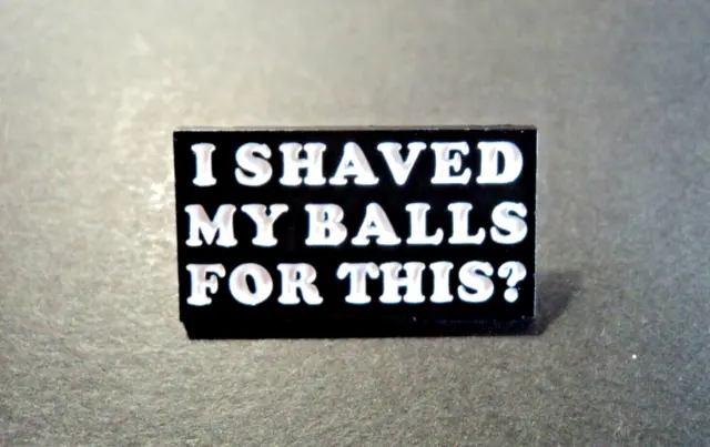 1x Naughty Shaved Hippie Enamel Metal Pin Brooch Badge Lapel Souvenir