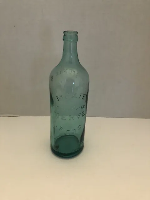 Vintage Moxie nerve food bottle nice aqua color ￼bottle