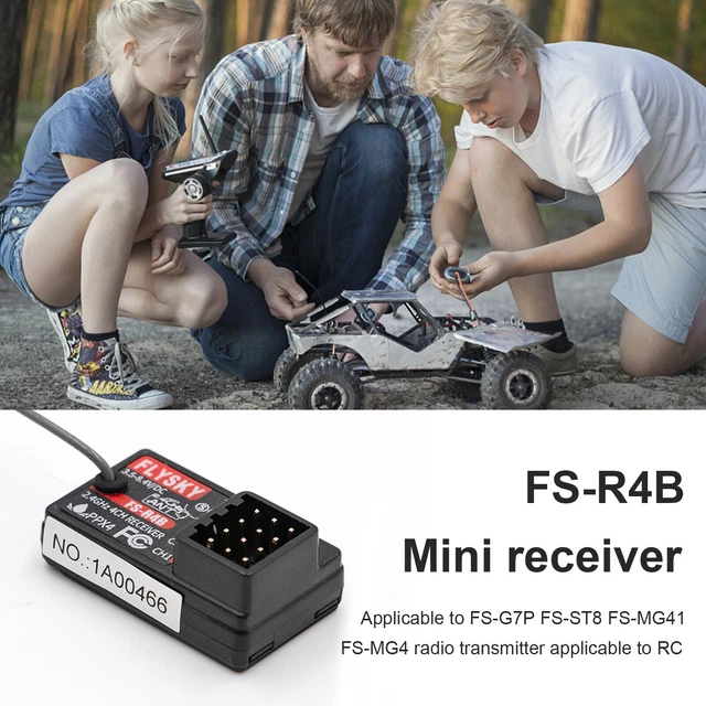 Récepteur Radio Flysky FS-R4P Pour Voiture RC - Interface PWM - Compatible émetteur Flysky