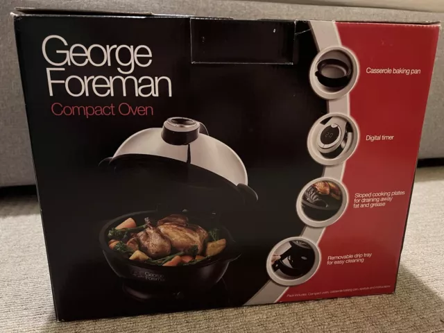 George Foreman - Compact Oven - Silver & Black - Model 14283