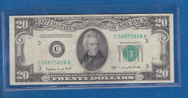 1950-C  $20 Federal Reserve Note (Philadelphia)