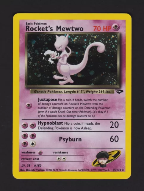 Pokemon - Rocket's Mewtwo - Holo - Gym Challenge 14 - ENGLISH