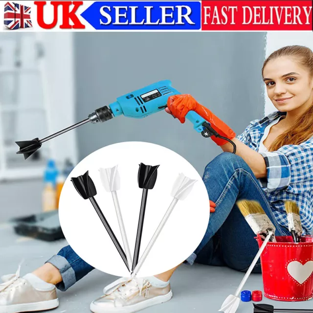 Epoxy Paint Mixer Attachment For Drill Reusable Paint Resin Mixer Paddle RodV*