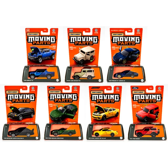 2024 MATCHBOX MOVING Parts Mix 1 7Car Set Porsche FJ40 Bronco