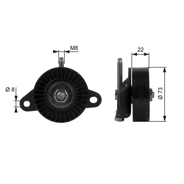 Galet Tendeur (Courroie D'accessoire) Ford Fiesta Iv 1.8 D,Escort Vi 1.8 D