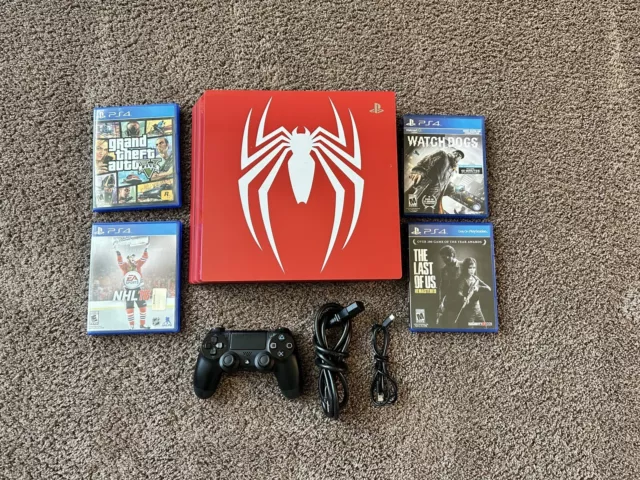 Sony PlayStation 4 PS4 Pro 1TB Marvel Spider-Man Limited Edition Game  Console