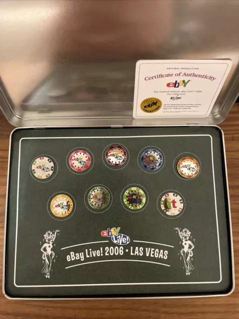 Ebay Live 2006 Las Vegas Poker Chip Pin Set Limited Edition 89/250