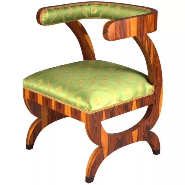 Q' Chair After Josef Danhauser Vienna IN Antique Biedermeier Style