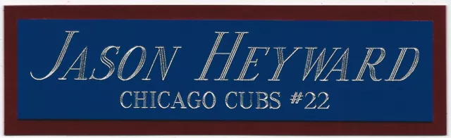 JASON HEYWARD CUBS NAMEPLATE FOR AUTOGRAPHED Signed Baseball Display CUBE CASE