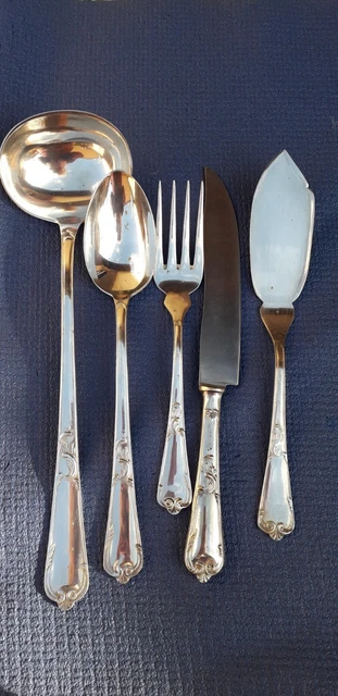 servizio posate argento 1000
