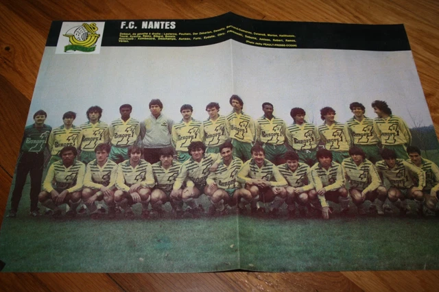 POSTER FOOTBALL MAGAZINE 1968 - Jacques Simon - Fc Nantes