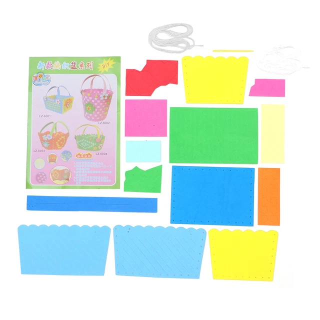 3 Set DIY Sewing Handbags Felt Crafts Preschool Tote Material Child Basket Girl