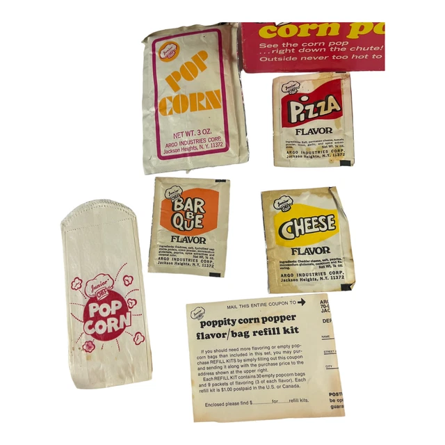 ARGO JUNIOR CHEF Poppity Corn Popper Air Popcorn Maker Machine Kids