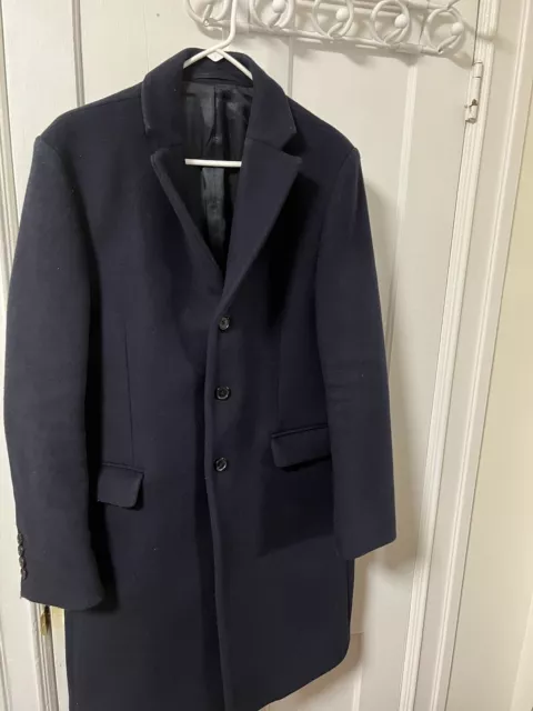 Acne Studios Gavin Coat Navy Mens Size 50 XL