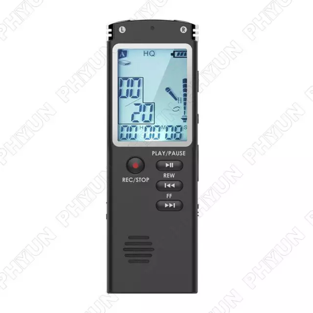 1x 32G Voice Activated Mini Digital Sound Audio Recorder Dictaphone MP3 Player 3