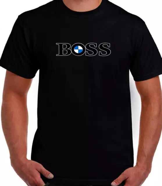 Car Fan Bmw Boss Logo Super Fine Art Design High Quality T.shirt*