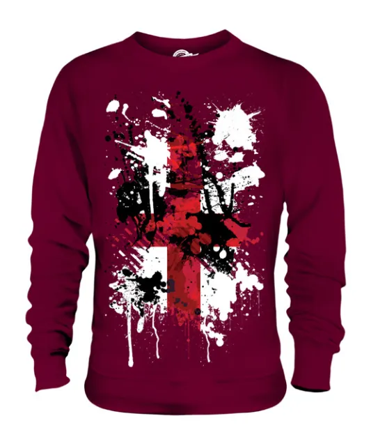 England St George Cross Abstract Print Unisex Sweater English Flag Georges Day