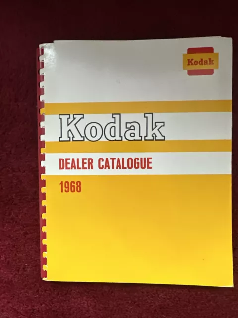 Vintage Photographic Ephemera Kodak Dealer Catalogue 1968