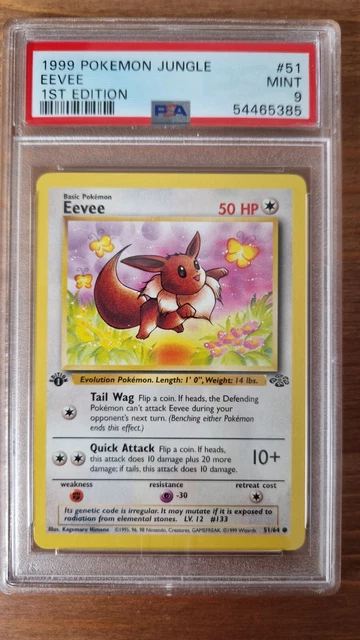 Pokemon Jungle 1st Edition Eevee Psa 9 neuwertig