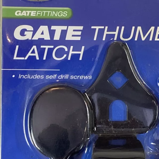 Zenith Gate Thumb Latch, Model # WAG0080, 1 PC, Black 2