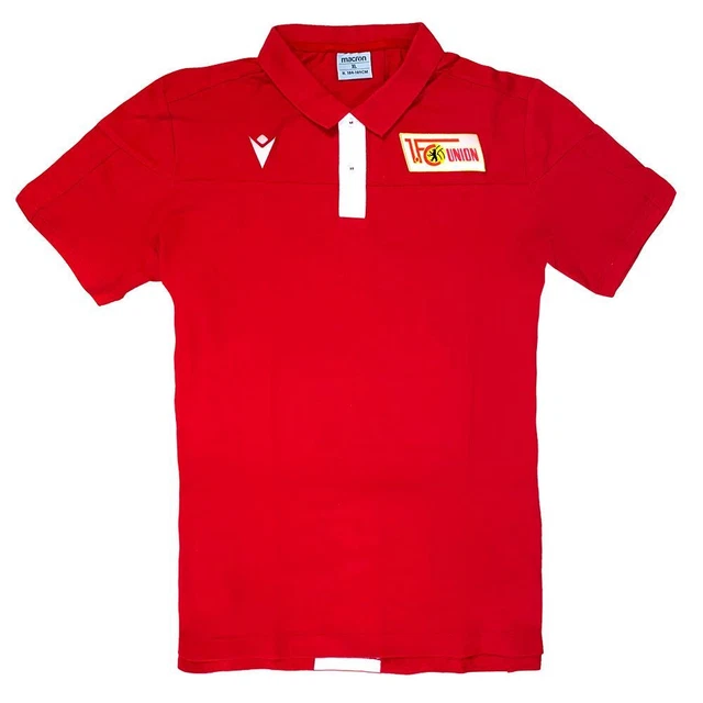 Macron 1. FC Union Berlin Poloshirt Travel 2019 2020 Herren rot