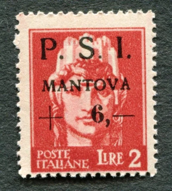PSI MANTOVA Italy 2L - FIRST CITY-ISSUE after FALL OF FASCISM - MNH/OG 1945 (52)