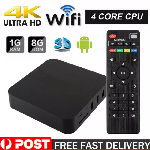 MXQ Pro 4K Ultra HD t Wifi Android 5.1 Quad Core Smart TV Box Media Player