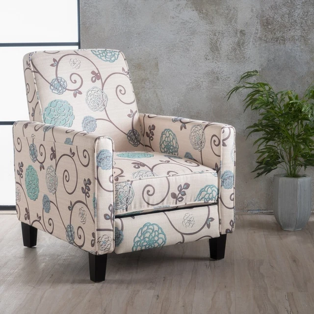 Darvis Floral Recliner Club Chair by Christopher Knight Home Darvis Floral Recliner Club Chair by Christopher Knight Home