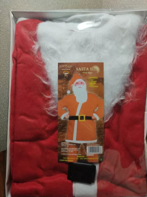 Men's Adult Santa Claus Costume Father Christmas Fancy Dress Budget Outfit Suit