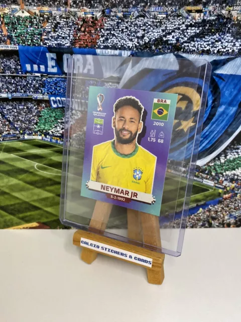Panini FIFA World Cup Qatar 2022 Neymar Jr. Brazil PSG Sticker BRA17