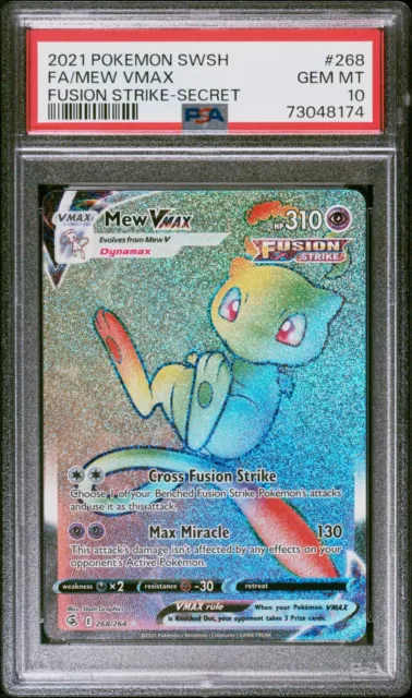 Pokemon: Mew Vmax Fusion Strike 268/264 PSA 10