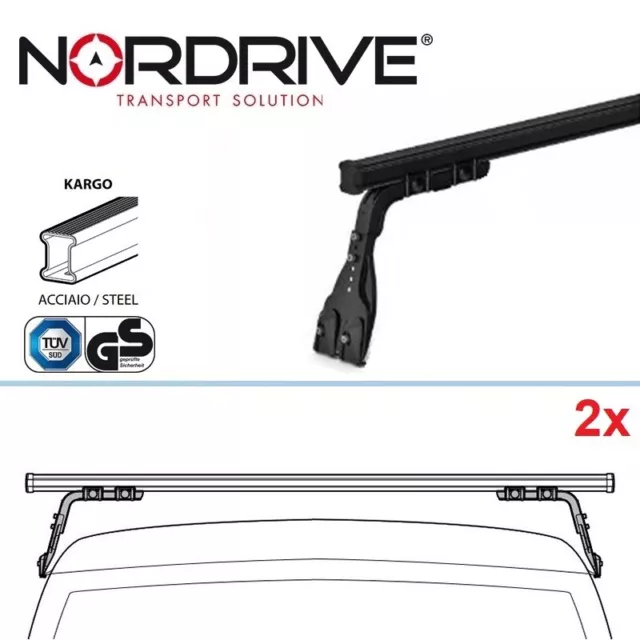 NORDRIVE KARGO Dachträger 2-Träger für LAND ROVER DEFENDER L316 - 1990-2016