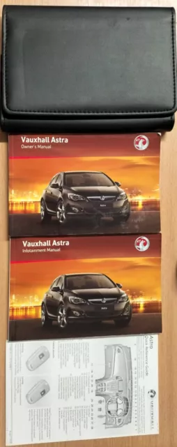 VAUXHALL ASTRA 09-12 OWNER'S MANUAL/HANDBOOK QUICK WALLET Printed 2010 Ref128