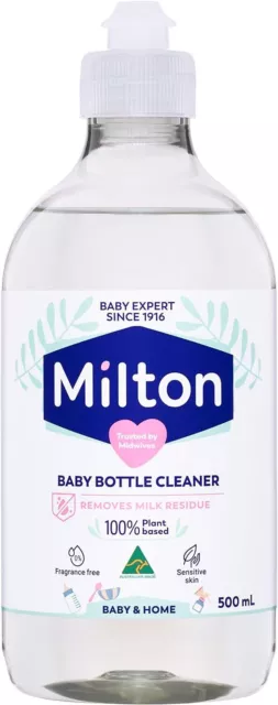 Milton Baby Bottle Cleaner Removes Milk Residue 100% Plant based Australia